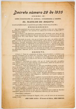36   -  Urbanización Bogotá. Decreto 1935