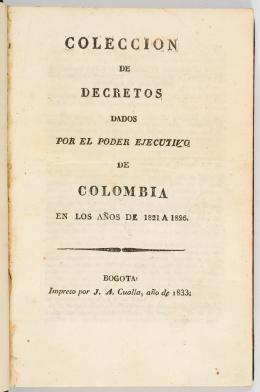 213   -  Decretos de Colombia 1821-1826
