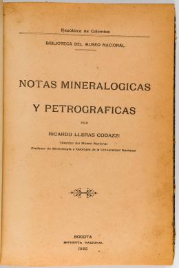 88   -  Geología Lleras Codazzi 1925-29