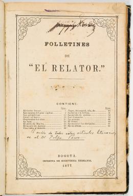 201   -  Folletines "El Relator", 1877