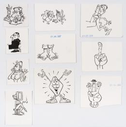 19   -  382 caricaturas: gestos y signos