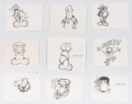21   -  360 caricaturas sátira masculina