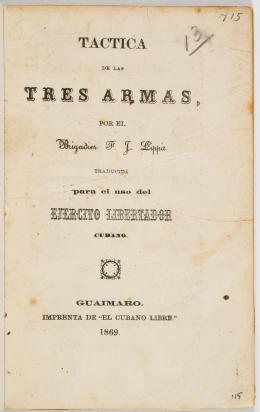 221   -  Armas ejercito cubano, 1869