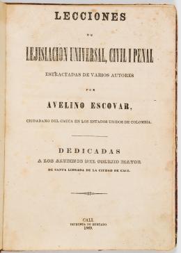 226   -  Lecciones derecho, Cali, 1865