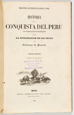 229   -  Conquista de Perú, Prescott, 1853