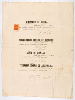 55   -  Diploma firmado Marco Fidel. 1888