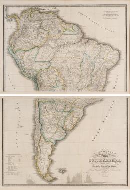 23   -  Mapa gran formato Suramérica, 1845