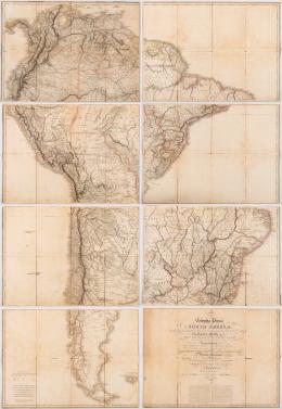 32   -  Mapa mural de Suramérica, 1807
