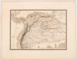52   -  Humboldt; Bruel mapa Colombia 1823