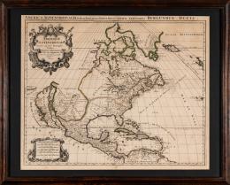 92   -  Mapa Norte América, Jaillot, 1694