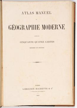 71   -  Atlas geografía moderna, 1883