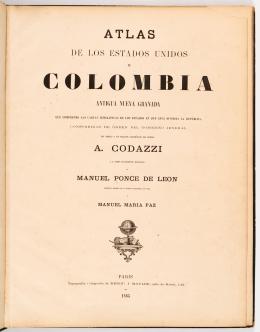 87   -  Atlas EE.UU Colombia, 1865