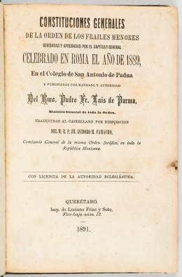 236   -  Constituciones franciscanas, 1889