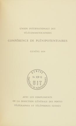 84   -  Álbum Souvenir de Suiza - Organizaciones Internacionales y NABAG (1955-1959)