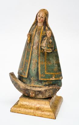 140   -  Virgen con el Niño. Escuela quiteña - Obrador anónimo. 