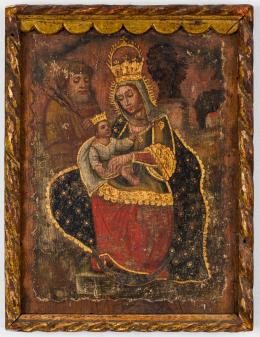 97   -  Virgen de Monguí. Pintor anónimo neogranadino. 