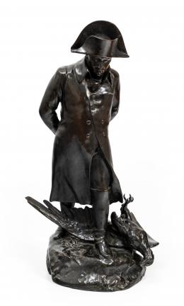 63   -  Napoleón I en Waterloo (L'Aigle Blessé / El Águila Herida). Marius Jean Antonin Mercié - Fundición Francesa de Edición. 
