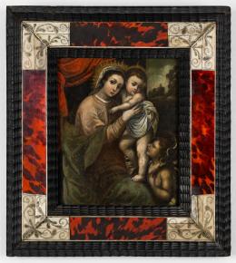 14   -  Virgen con el Niño Jesús y San Juanito. Obrador anónimo neogranadino. 
