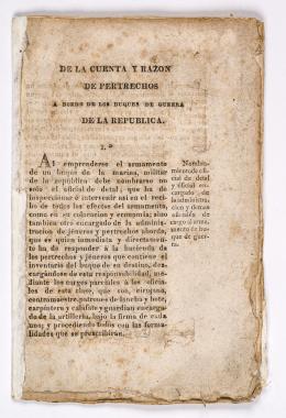 312   -  <span class="object_title">De la cuenta y razón de pertrechos a bordo de los buques de guerra de la República</span>