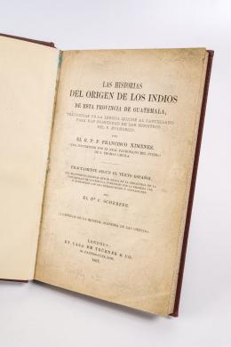 368   -  <span class="object_title">Las historias del origen de los indios de esta provincia de Guatemala, traducidas de la lengua quiché al castellano para más comodidad de los ministros del S. Evangelio</span>