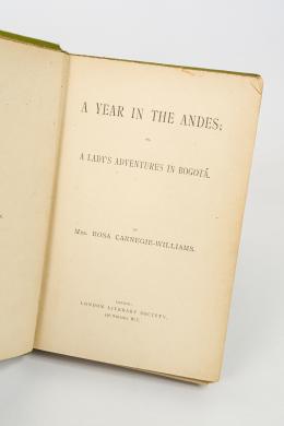 389   -  <span class="object_title">A year in The Andes; or, A lady´s Adventures in Bogotá</span>