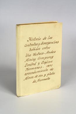 219   -  <span class="object_title">[Conjunto de 4 documentos sobre la Western-Andes Mining Company y Ospina Hermanos]</span>