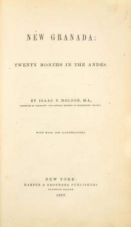 394   -  <span class="object_title">New Granada: twenty months in the Andes</span>