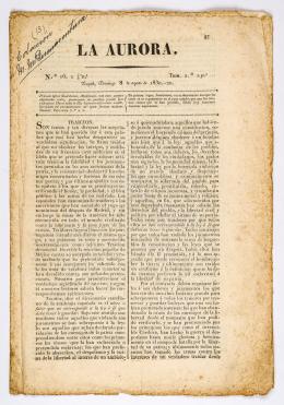 444   -  <span class="object_title">La Aurora. Núm. 16, Trim. 2, domingo 8 de agosto de 1830<br/></span>