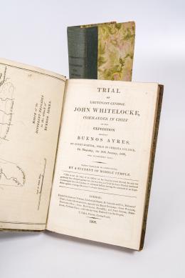 254  -  <p><span class="description">Trial of Lieut. General John Whitelocke, commander in chief of the expedition against Buenos Ayres: By court martial, held in Chelsea College, on Thursday, the 28th January, 1808, and several succeeding days - Taken verbatim in shorthand, by a student of Middle Temple </span></p>