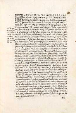 259   -  <span class="object_title">El Doctor D. Francisco Bazán de Albornoz, Inquisidor... de la Ciudad de México...</span>