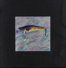 107   -  <p><span class="description">Rupert Jasen Smith. Lures (Black), 1988</span></p>