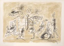 124   -  <p><span class="description">Roberto Matta. Electra funebra doméstica, de la serie El Gran Burundún-Burundá Ha Muerto, 1975</span></p>