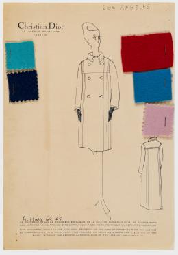 84   -  <p><span class="description">Boceto: Los Ángeles. Christian Dior. Francia, 1964</span></p>