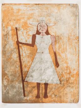 1   -  <span class="object_author">Rufino Tamayo</span>. <span class="object_title">La Paysanne [La campesina]</span>. <span class="year">1969</span>. 