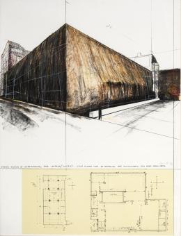 24   -  <p><span class="description">Christo Vladimirov Javacheff. Wrapped Museum of Contemporary Art, Chicago (Project), 1972</span></p>
