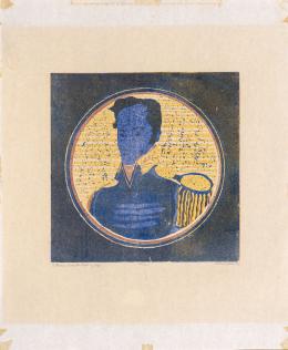 11   -  <p><span class="description">Beatriz González. Bolívar amarillo azul y rojo, 1983</span></p>