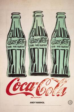 54   -  <p><span class="description">Andy Warhol. Three coke bottles, 1996</span></p>