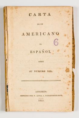 83   -  <span class="object_title">Carta de un Americano al español sobre su número XIX</span>