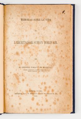 87   -  <span class="object_title">Memorias sobre la vida del libertador Simón Bolívar</span>