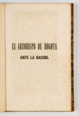 124   -  <span class="object_title">El arzobispo de Bogotá ante la Nación</span>