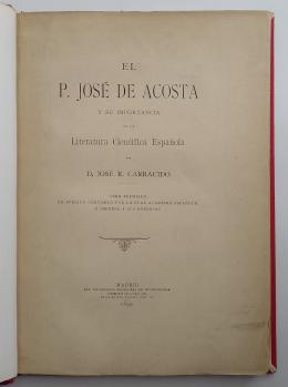 163   -  <span class="object_title">El P. José de Acosta y su importancia en la literatura cientifica española</span>