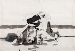 43   -  <p><span class="description">Alejandro Obregón. Genocidio, 1961</span></p>