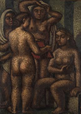 3   -  <p><span class="description">Luis Alberto Acuña. El vestier de las criadas, 1945</span></p>