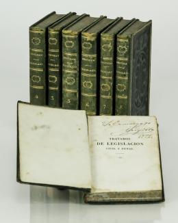 182   -  <p><span class="description">Bentham, Jeremias; Salas, Ramón (trad.). Tratados de legislación civil y penal. Tomos 2 al 8</span></p>