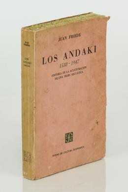 139   -  <p><span class="description">Friede, Juan. Los Andaki 1538-1947. Historia de la aculturación de una tribu selvática. </span></p>