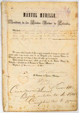 143   -  <span class="object_title">Documento firmado por Manuel Murillo Toro</span>