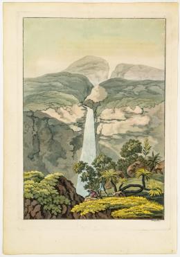 161   -  <span class="object_title">[Cascade du Rio-Vinagre] y [Montagne, volcan de Cayambe non loin de Quito]</span>