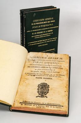 54   -  <span class="object_title">Colección general de las providencias aquí tomadas por el Gobierno de los Regulares de la Compañía. Parte I al III</span>