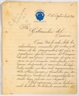 126   -  <span class="object_title">Carta del presidente de la República de Colombia</span>