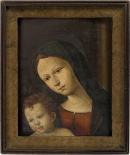 5   -  <p><span class="description">Madonna con il Bambino
Atribución de Amadore Porcella a Francesco Francia</span></p>
